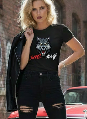 Heimish Full Size Rhinestone Butterfly Round Neck Short Sleeve T-Shirt Plus Size