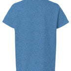 Baddie Bee Clothing classic blue cotton crew neck t-shirt, relaxed fit, short sleeves.