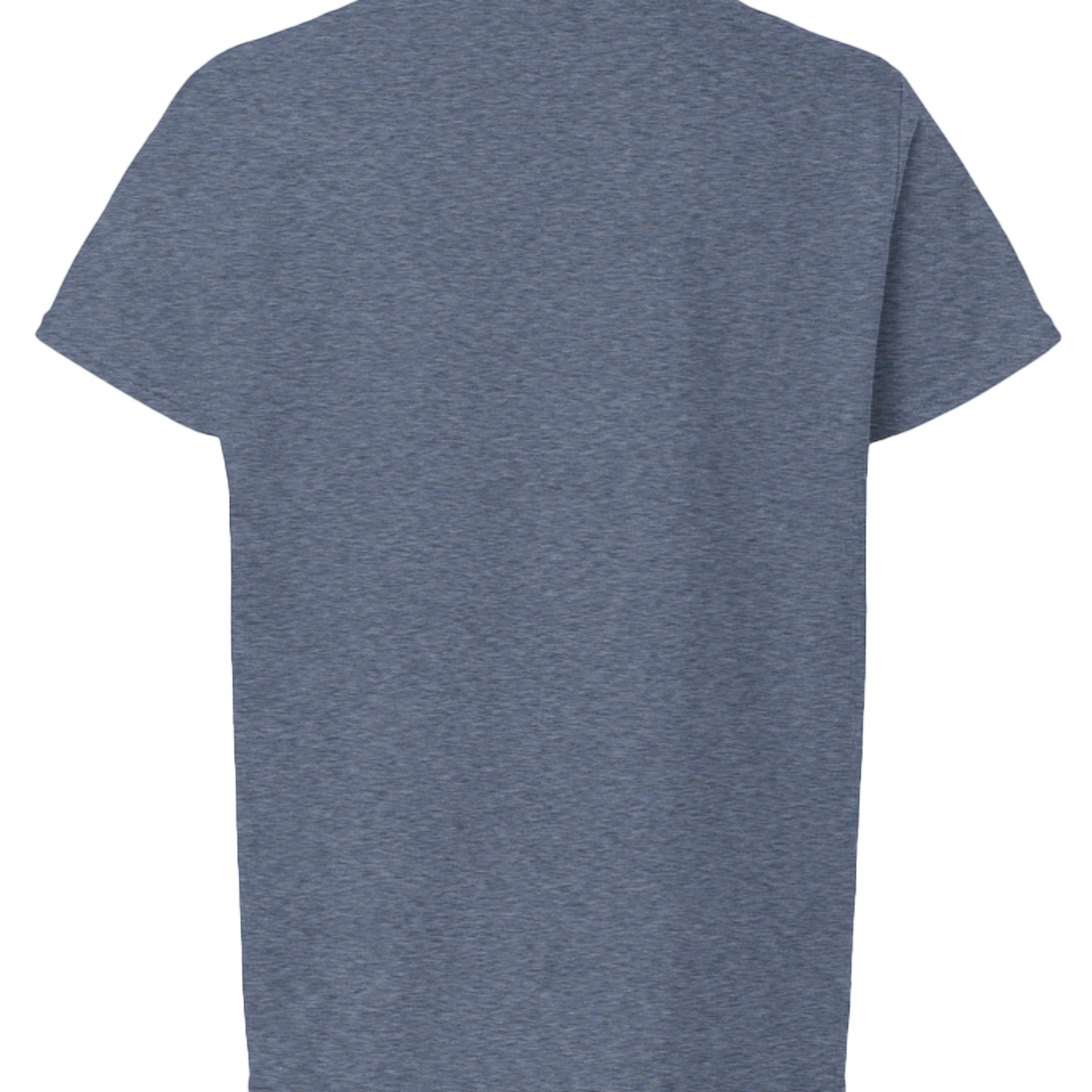 Baddie Bee Clothing heather blue cotton crew neck t-shirt, short sleeves, relaxed fit.