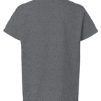 Baddie Bee Clothing youth t-shirt in heather grey, made from soft cotton blend, featuring a classic fit and crew neck.