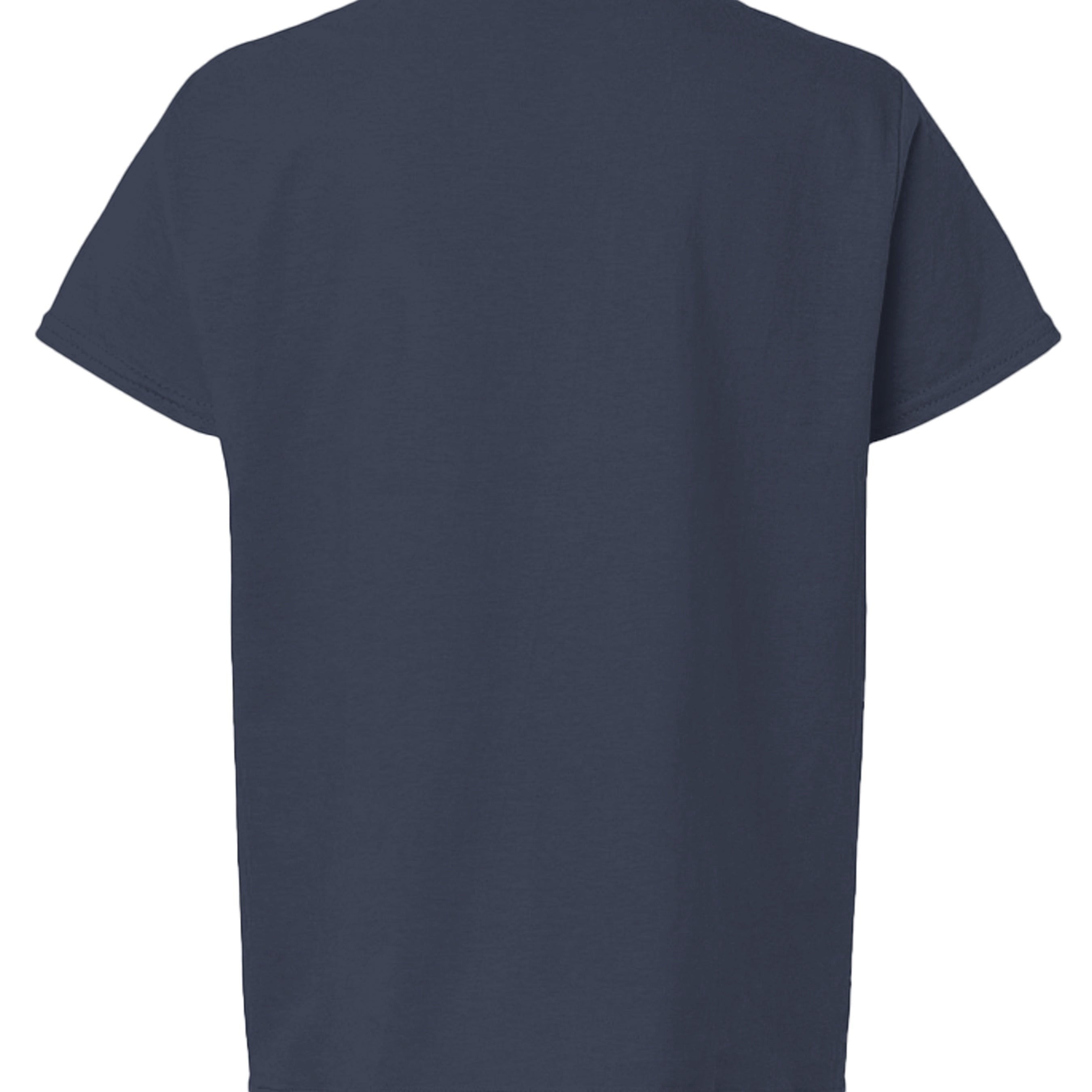 Baddie Bee Clothing navy blue classic cotton crew neck t-shirt, relaxed fit, short sleeves.